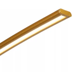 Chique LED vloerlamp goud met zwart marmer><noscript><img width=