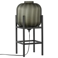 Chique tafellamp frame met mat zwart glas>Straluma