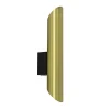Chique wandlamp solid brass met zwart up+down>Straluma New