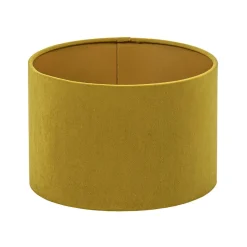 Cilinder kap fluweel oker geel met goud 25 cm>Straluma Clearance
