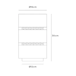 Cilinder tafellamp zwart metaal met goud><noscript><img width=