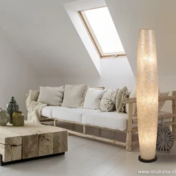 Decoratieve schelpen vloerlamp zuil><noscript><img width=