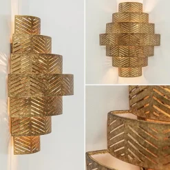 Decoratieve wandlamp ambachtelijk brons><noscript><img width=