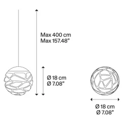 Design hanglamp Kelly cluster LED champagne>Straluma New