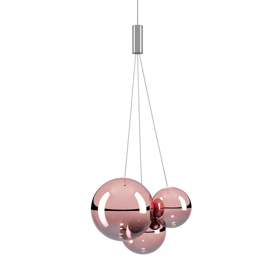 Design hanglamp Random rose goud glas inclusief LED>Straluma Discount