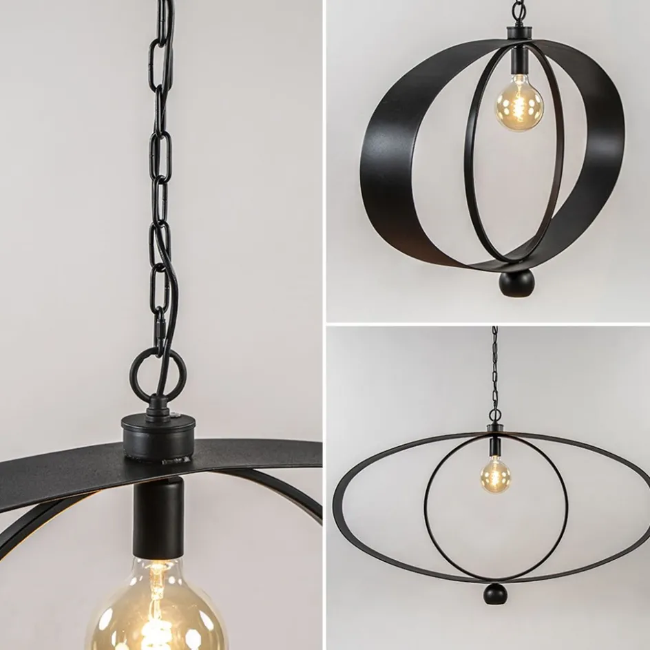 Design hanglamp textured black ovaal>Straluma New