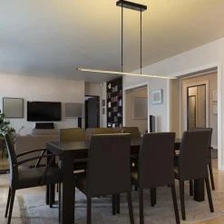 Design LED hanglamp aluminium mat zwart/mat goud><noscript><img width=