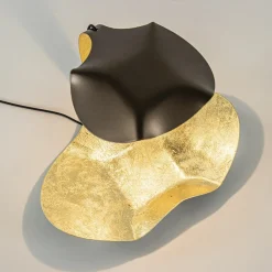 Design LED Tafellamp brons met goldleaf><noscript><img width=