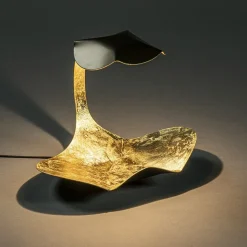 Design LED Tafellamp brons met goldleaf><noscript><img width=