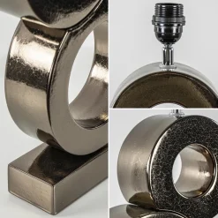 Design tafellamp Circles brons exclusief kap><noscript><img width=