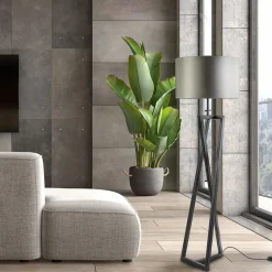 Design vloerlamp frame mat zwart excl kap><noscript><img width=