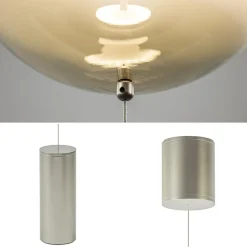 Design vloerlamp smoke steel met transparant smoke glas><noscript><img width=