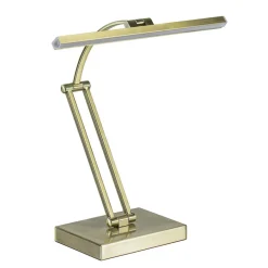 Dimbare LED bureaulamp brons verstelbaar>Straluma Online