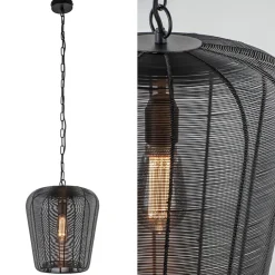 Draad hanglamp Adeta mat zwart Ø31 cm>Straluma Discount