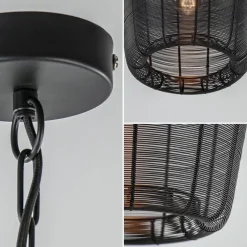 Draad hanglamp Adeta mat zwart Ø31 cm><noscript><img width=