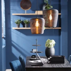 Draad hanglamp Adeta mat zwart Ø31 cm><noscript><img width=