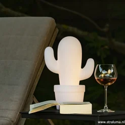 Draadloze LED tafellamp cactus wit><noscript><img width=