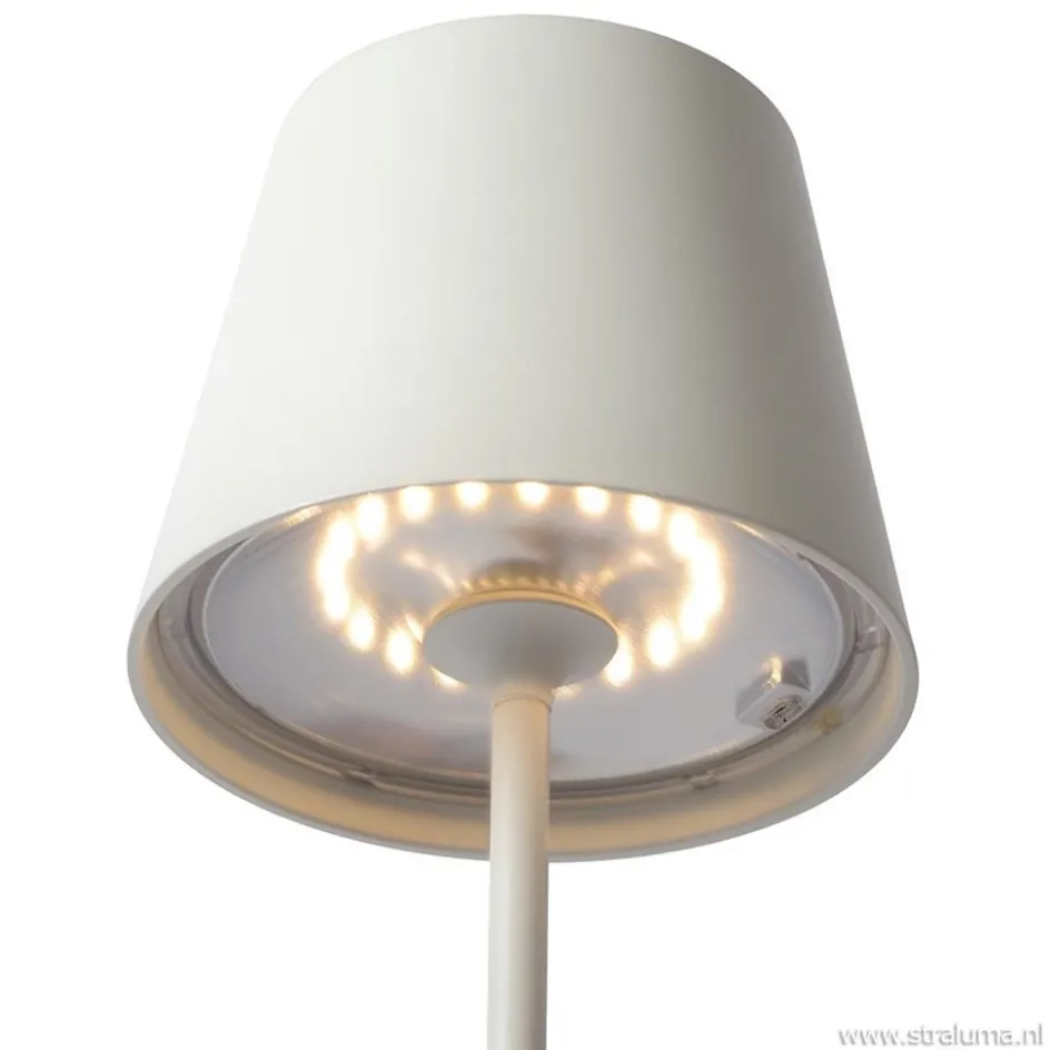 Draadloze tafellamp wit met dimbaar LED>Straluma Hot