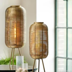 Driepoot tafellamp Tomek antiek brons><noscript><img width=