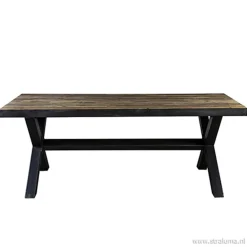 Eettafel Light & Living zink/hout>Straluma Discount