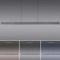 Elektrisch verstelbare LED hanglamp grijs dimbaar><noscript><img width=