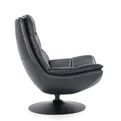 Fauteuil Sven leder - zwart><noscript><img width=