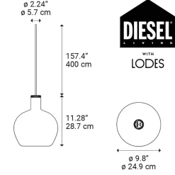 Flask C hanglamp 25cm metallic black><noscript><img width=