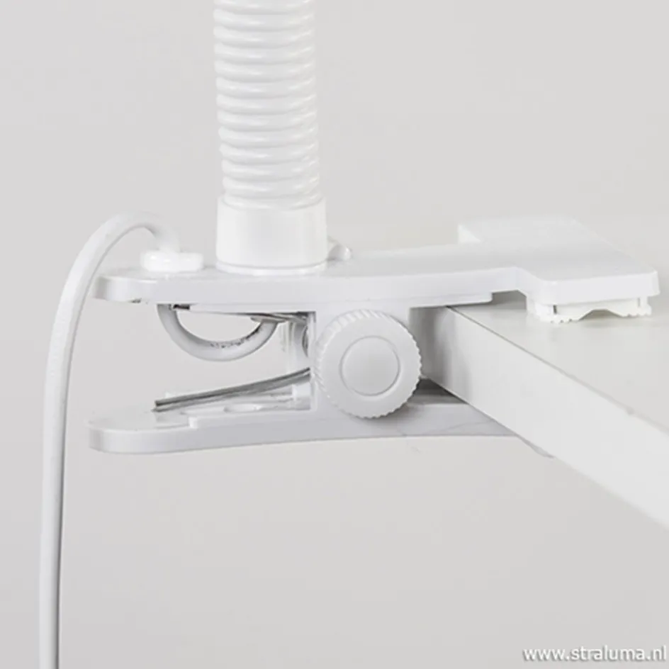 Functionele klemlamp wit verstelbaar>Straluma