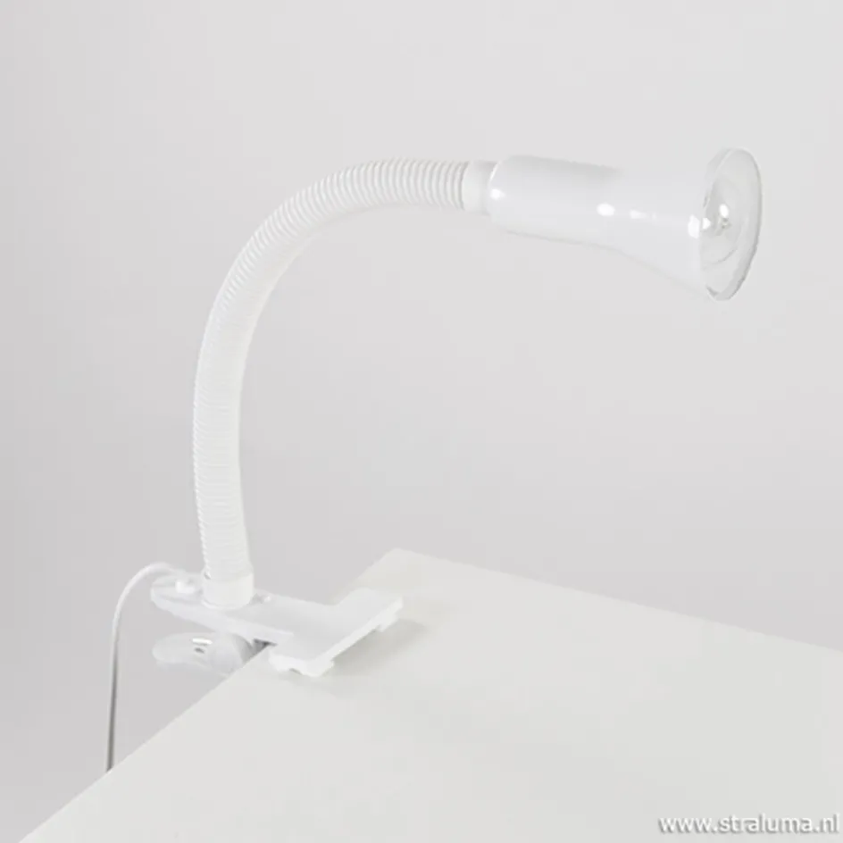 Functionele klemlamp wit verstelbaar>Straluma