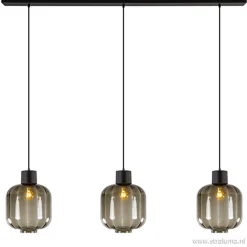 Glazen eettafelhanglamp zwart luxury>Straluma Best