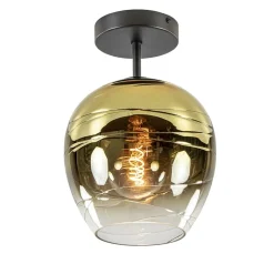 Glazen plafondlamp gold gradient met zwart>Straluma Discount