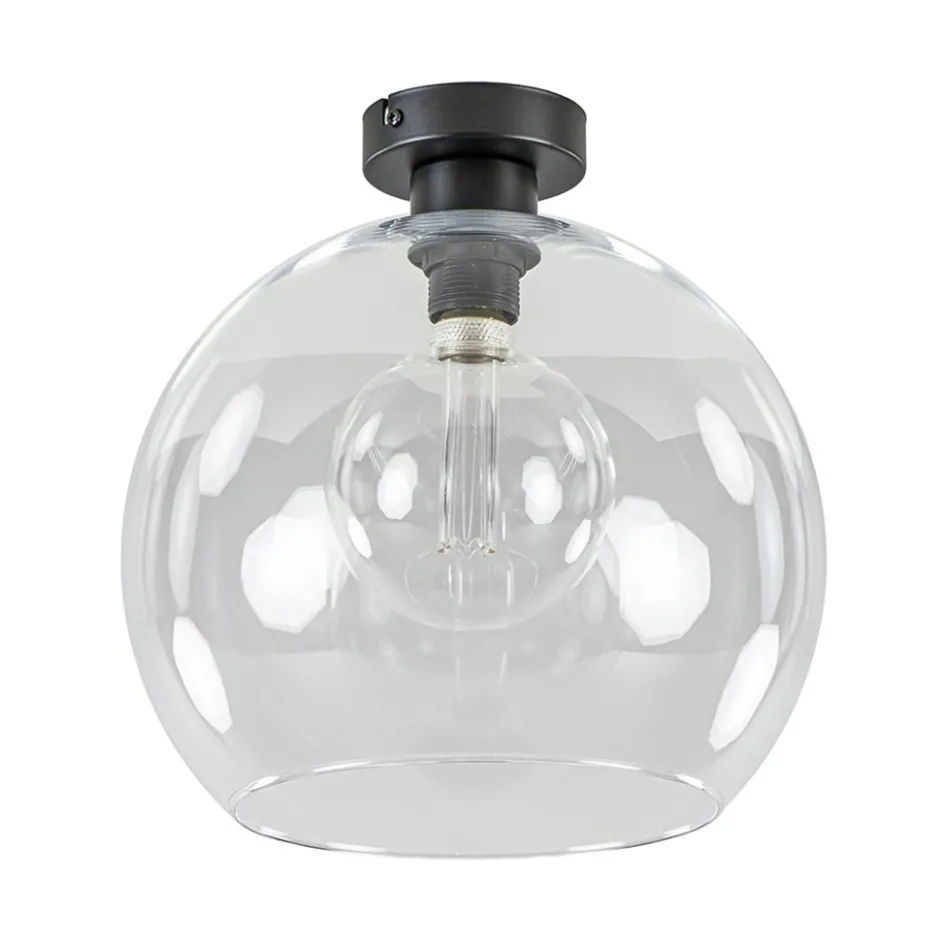 Globe plafondlamp helder glas 30 cm>Straluma Sale