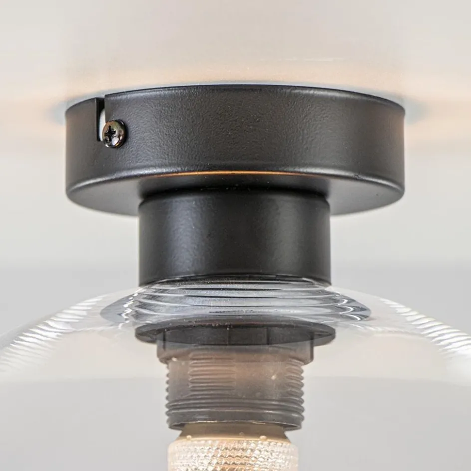 Globe plafondlamp helder glas 30 cm>Straluma Sale