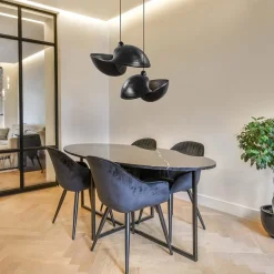 Grote bamboe hanglamp shell zwart><noscript><img width=