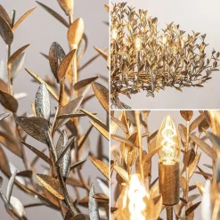 Grote design hanglamp ovaal oud zilver><noscript><img width=