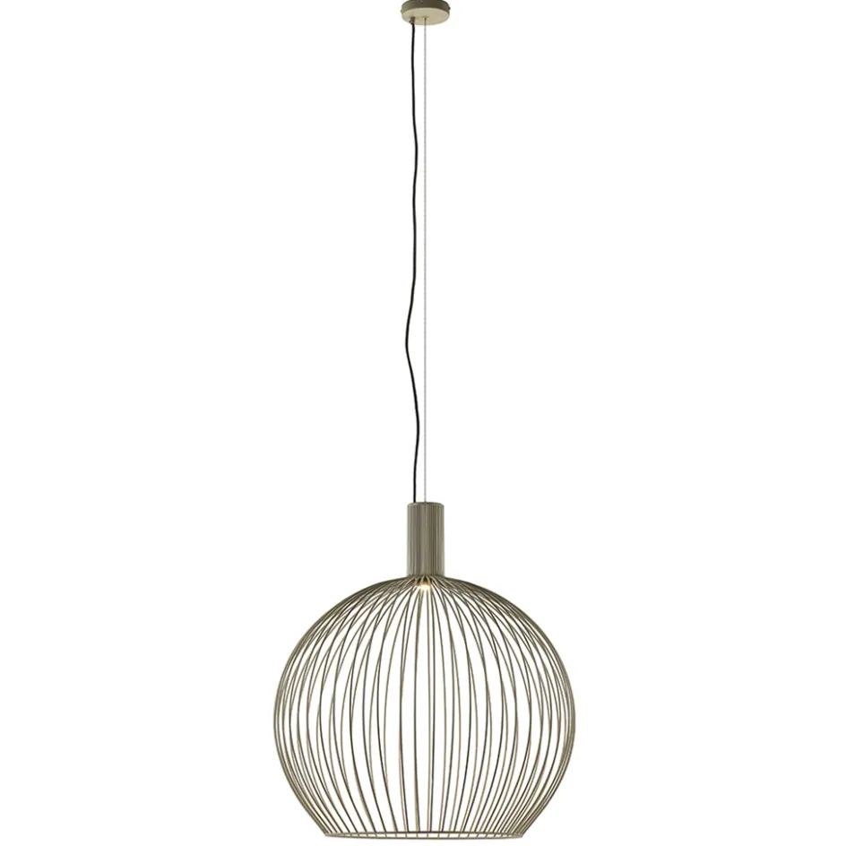 Grote eettafelhanglamp draad mat zand>Straluma Best