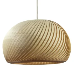 Grote hanglamp hout naturel rond 60 cm>Straluma