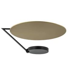 Grote LED plafondlamp zwart/goud indirect licht>Straluma Discount