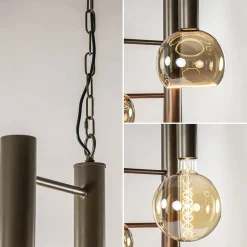 Grote 7-lichts Vide hanglamp brons><noscript><img width=