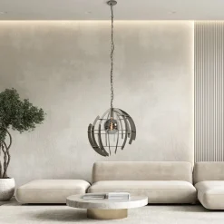 Grote metalen hanglamp Terra quartz 60 cm><noscript><img width=