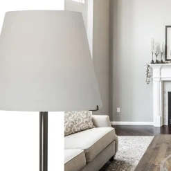 Grote moderne tafellamp Calabro nikkel glas><noscript><img width=