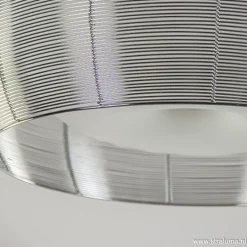 Grote plafonnière zilver met chroom 50><noscript><img width=