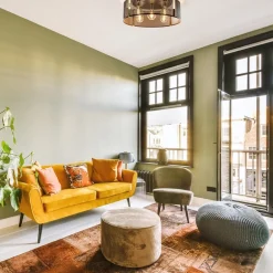 Grote ronde plafondlamp zwart gaas met goud><noscript><img width=