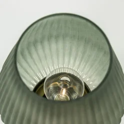 Grote tafellamp op batterij Tajera donker groen/goud><noscript><img width=