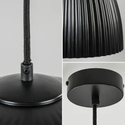 Grote XL hanglamp relief zwart met goud><noscript><img width=