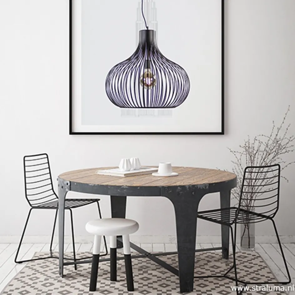 Hanglamp Aglio draad zwart 60cm>Straluma Best