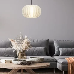 Hanglamp Arena 1L 40cm zwart/kap wit><noscript><img width=