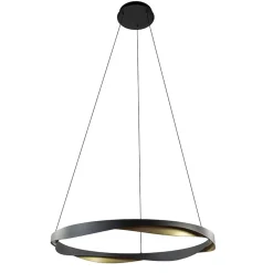 Hanglamp Ascoli 85 ring zwart/matgoud>Straluma Clearance