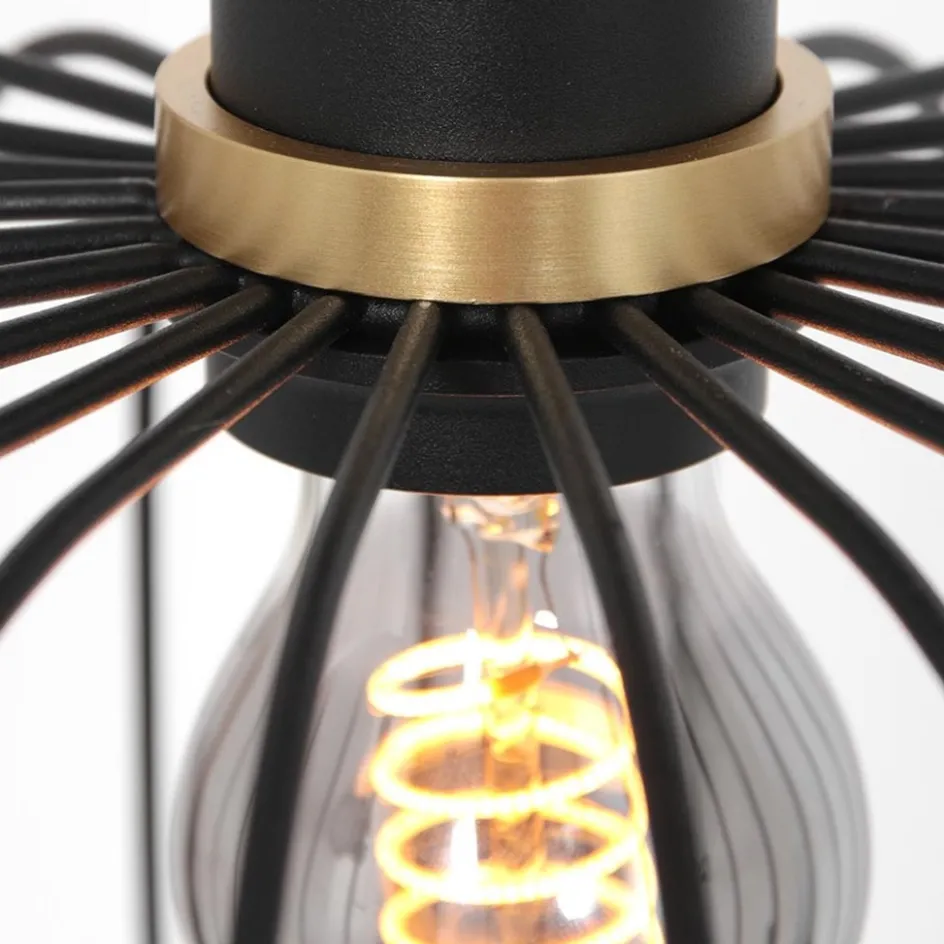 Hanglamp Aureole cilinder breed zwart>Straluma Online