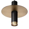 Hanglamp badkamer zwart met brons IP44>Straluma New